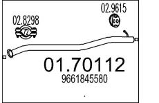 Výfuková trubka MTS 01.70112