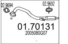Výfuková trubka MTS 01.70131