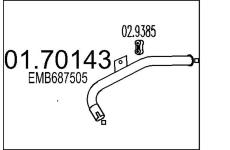 Výfuková trubka MTS 01.70143