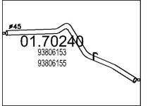 Výfuková trubka MTS 01.70240