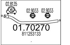 Výfuková trubka MTS 01.70270