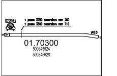 Výfuková trubka MTS 01.70300