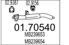 Výfuková trubka MTS 01.70540