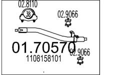 Výfuková trubka MTS 01.70570