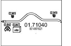 Výfuková trubka MTS 01.71040