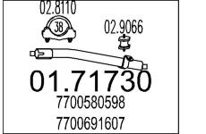 Výfuková trubka MTS 01.71730