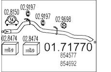Výfuková trubka MTS 01.71770