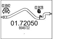 Výfuková trubka MTS 01.72050