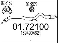 Výfuková trubka MTS 01.72100