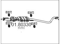Střední tlumič výfuku MTS 01.80330