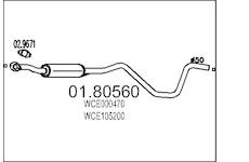 Střední tlumič výfuku MTS 01.80560