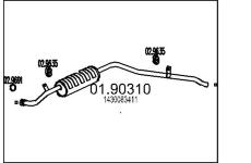 Zadní tlumič výfuku MTS 01.90310