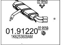 Zadni tlumic vyfuku MTS 01.91220