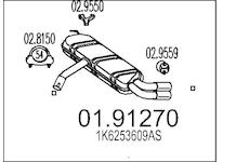 Zadní tlumič výfuku MTS 01.91270