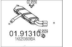 Zadní tlumič výfuku MTS 01.91310