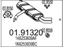 Zadni tlumic vyfuku MTS 01.91320