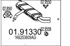 Zadni tlumic vyfuku MTS 01.91330