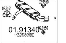 Zadni tlumic vyfuku MTS 01.91340