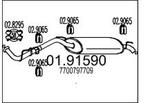 Zadní tlumič výfuku MTS 01.91590