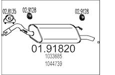 Zadní tlumič výfuku MTS 01.91820