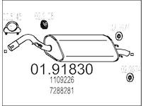 Zadní tlumič výfuku MTS 01.91830