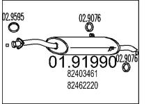 Zadni tlumic vyfuku MTS 01.91990