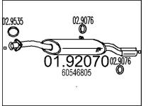 Zadní tlumič výfuku MTS 01.92070