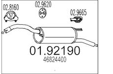 Zadní tlumič výfuku MTS 01.92190
