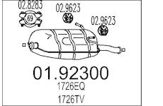 Zadní tlumič výfuku MTS 01.92300
