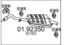 Zadní tlumič výfuku MTS 01.92350