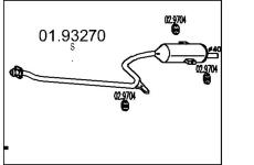 Zadní tlumič výfuku MTS 01.93270