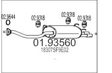 Zadní tlumič výfuku MTS 01.93560