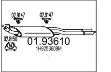 Zadní tlumič výfuku MTS 01.93610