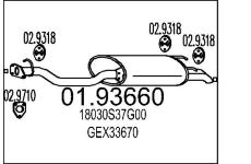 Zadní tlumič výfuku MTS 01.93660