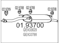 Zadní tlumič výfuku MTS 01.93700