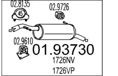 Zadní tlumič výfuku MTS 01.93730
