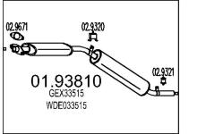 Zadní tlumič výfuku MTS 01.93810