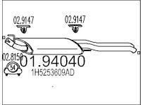 Zadni tlumic vyfuku MTS 01.94040