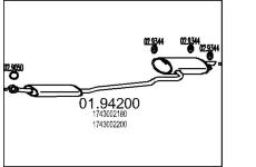 Zadní tlumič výfuku MTS 01.94200