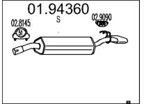 Zadní tlumič výfuku MTS 01.94360