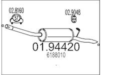Zadní tlumič výfuku MTS 01.94420