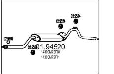 Zadní tlumič výfuku MTS 01.94520