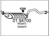 Zadní tlumič výfuku MTS 01.94700