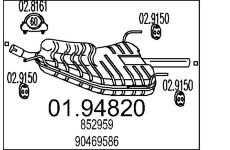 Zadní tlumič výfuku MTS 01.94820