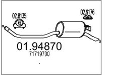 Zadní tlumič výfuku MTS 01.94870