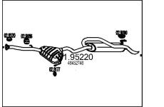 Zadní tlumič výfuku MTS 01.95220