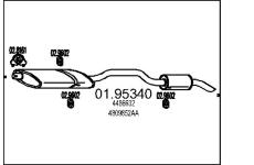 Zadní tlumič výfuku MTS 01.95340