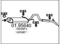 Zadní tlumič výfuku MTS 01.95640