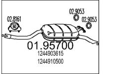 Zadní tlumič výfuku MTS 01.95700
