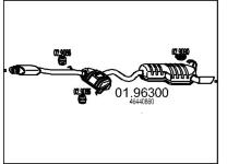 Zadní tlumič výfuku MTS 01.96300